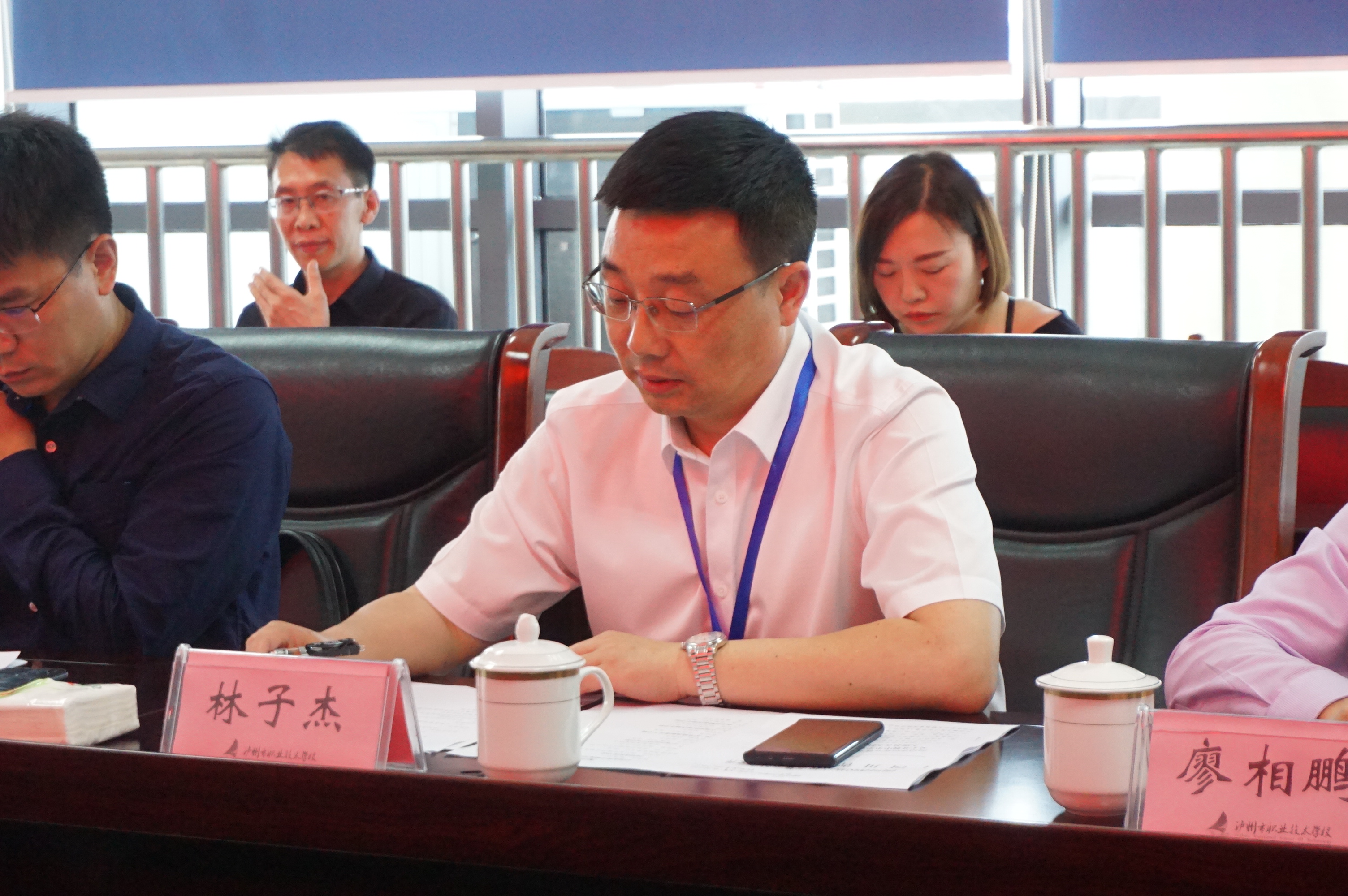 林子杰向赵晓鸿教授,郭春生副局长以及各成员单位领导的到来表示热烈